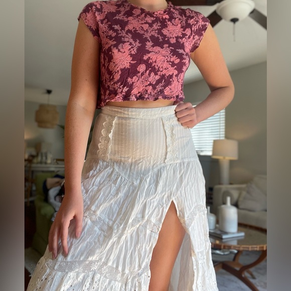 LoveShackFancy White Myers Skirt size 6 - Picture 4 of 4